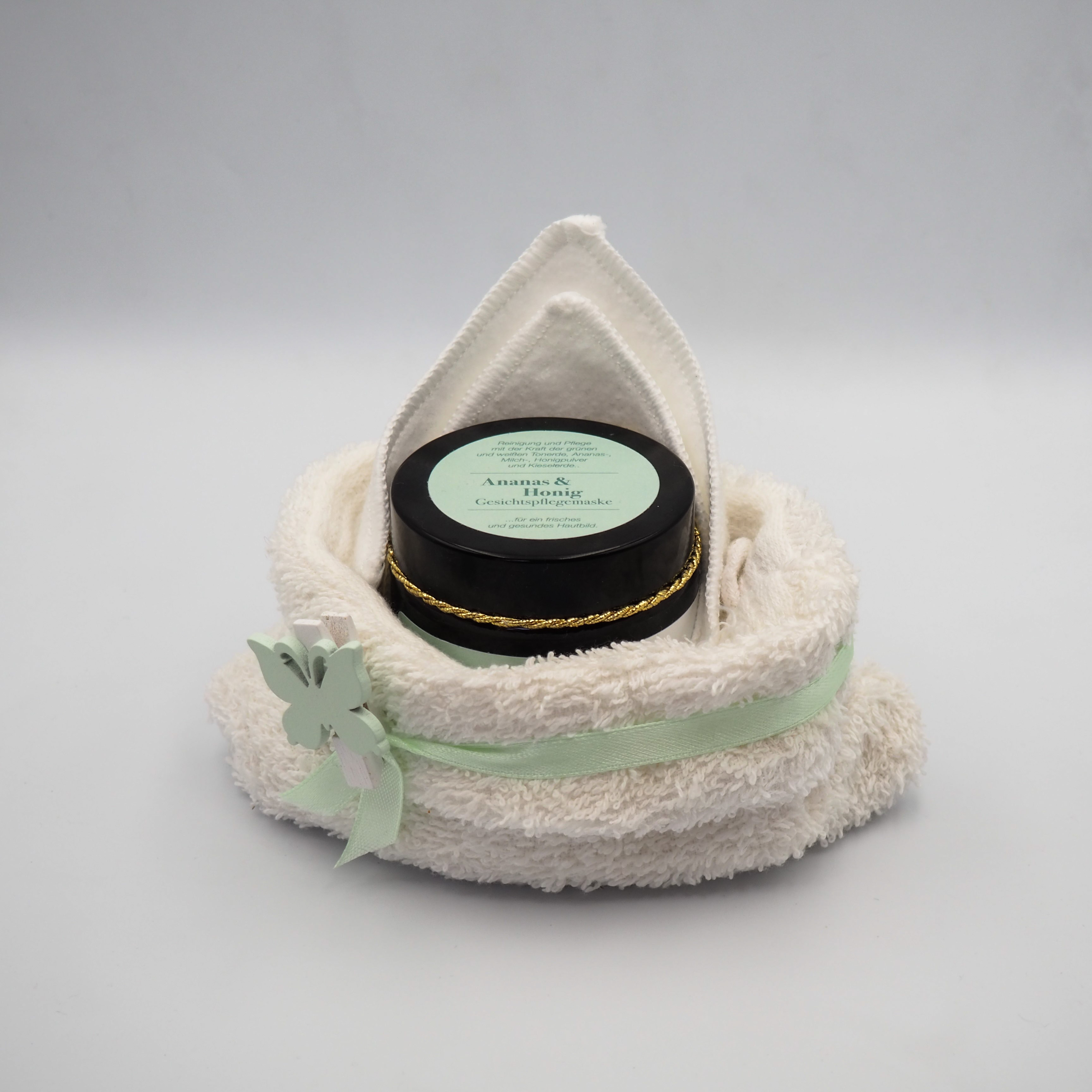 Beauty-Geschenkset - Detox Gesichtsmaske + Microfleece Abschminkpad im Waschhandschuh | 50 g