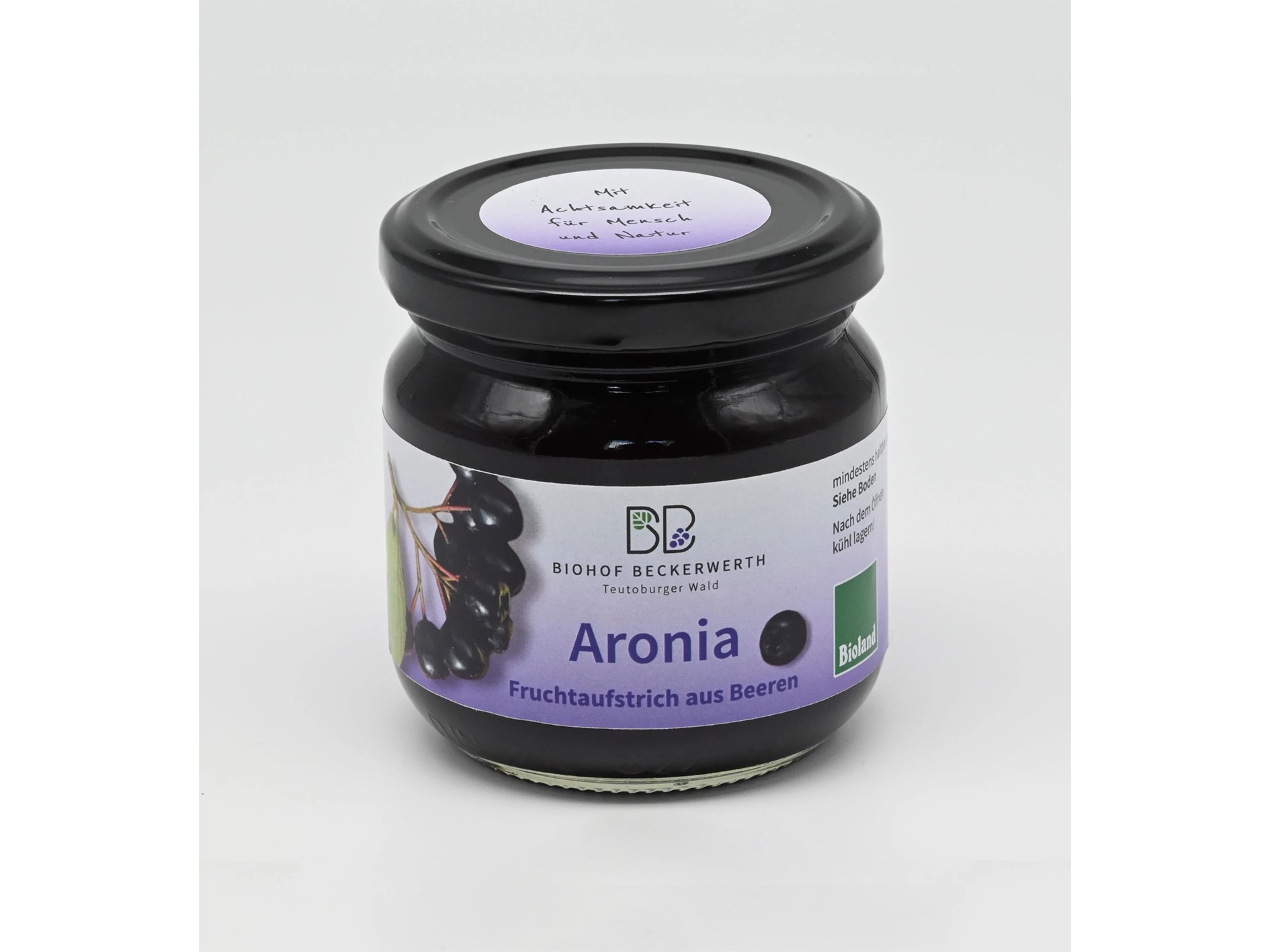 Bio Aronia-Fruchtaufstrich aus ganzen Beeren | 210 g