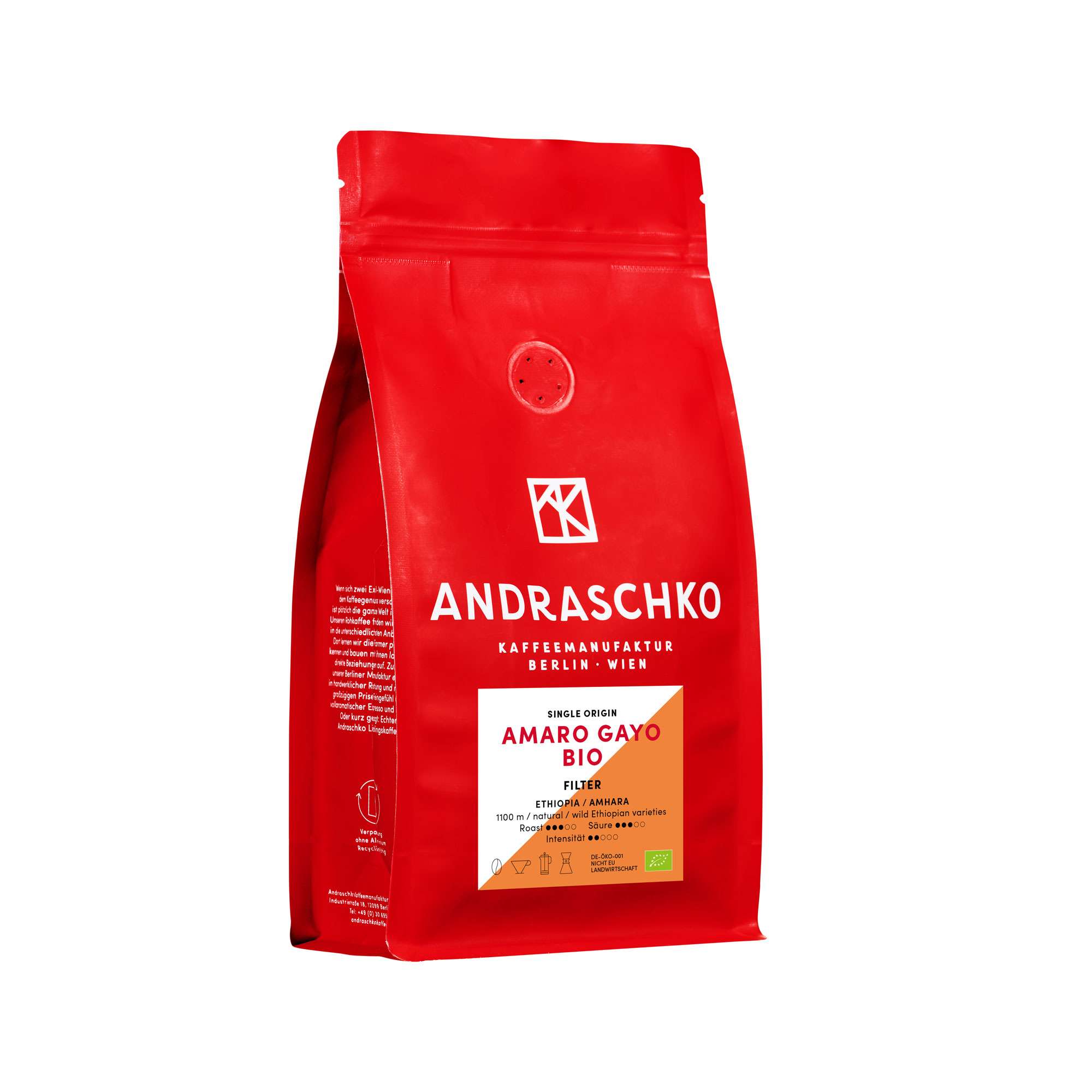 Ethiopia Amaro Gayo Single Origin Filter BIO Kaffee